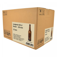 Beer Bottle Longneck 50 cl, brown, 26 mm