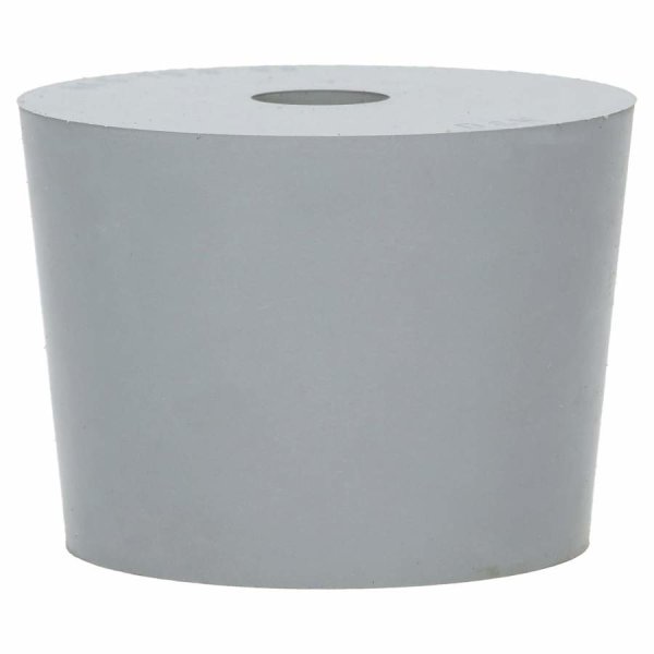 rubber bung grey D75,5/64,5 + 17 mm hole