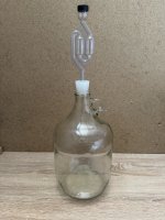 Gärflasche 3,78 Liter mit Gärspund