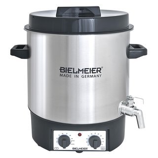 Bielmeier preserving cooker with 1/2  stainless steel discharge tap