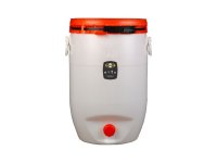 Round plastic Speidel tank with lid and tap - 60 l
