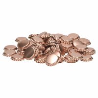 Kronenkorken 26 mm - Metallic Pink, 500 Stück