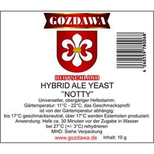 GOZDAWA Hybrid Ale Yeast Notty (HAY)