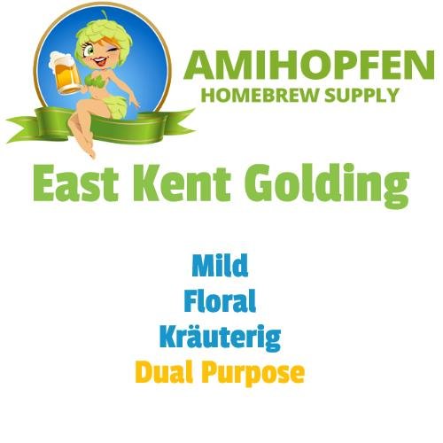 East Kent Golding, ca. 6,3% Alpha Ernte 2020 Pellets 100g