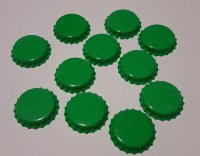 Bottle Cap 26 mm - light green, 100 Pieces