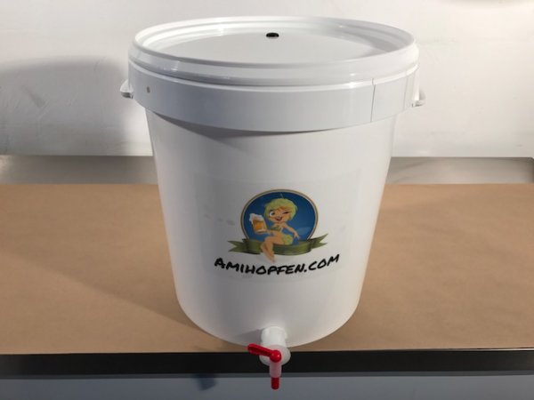 Bucket, Complete with airlock and tap 30L