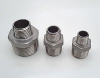 Reducing Nipple, Stainless Steel 3/4 x 1/4 width