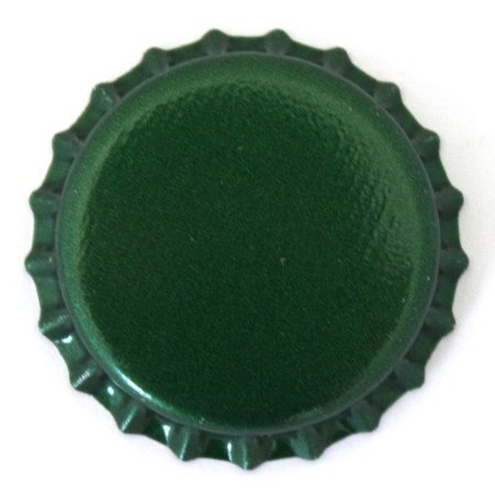 Bottle Cap 26 mm - dark green, 100 Pieces