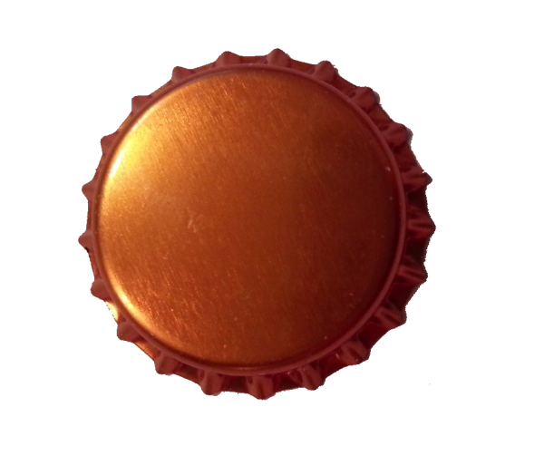 Bottle Cap 26 mm - Copper, 100 pieces